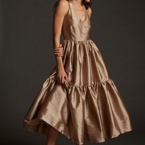 Bloni by Anthropologie Tiered Shine Dress